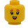 LEGO Gul Birthday Party Flicka Minifigur Huvud (Infälld solid knopp) (3626 / 38220)