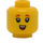 LEGO Gelb Birthday Party Girl Minifigure Kopf (Einbau-Vollbolzen) (3626 / 38220)
