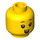 LEGO Yellow Birthday Party Girl Minifigure Head (Recessed Solid Stud) (3626 / 38220)