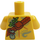 LEGO Jaune Bolobo Torse avec Traverser Courroie (973)