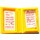 LEGO Yellow Book 2 x 3 with &#039;Marie 1999&#039;, Heart and Flowers Diary Sticker (33009)