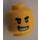 LEGO Yellow Boxer head (Recessed Solid Stud) (3274)