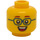 LEGO Yellow Boy Camper with Backpack Minifigure Head (Recessed Solid Stud) (3626 / 39135)