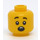 LEGO Yellow Boy Head with Open Smile and Two Teeth (Recessed Solid Stud) (3626 / 69189)