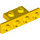 LEGO Yellow Bracket 1 x 2 - 1 x 4 with Rounded Corners and Square Corners (28802)