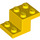 LEGO Yellow Bracket 2 x 3 with Plate and Step without Bottom Stud Holder (18671)