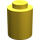 LEGO Yellow Brick 1 x 1 Round with Solid Stud without Bottom Lip