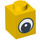 LEGO Yellow Brick 1 x 1 with Eye with White Spot on Pupil (88394 / 88395)