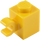 LEGO Jaune Brique 1 x 1 avec Clip Horizontal (60476 / 65459)