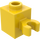 LEGO Gelb Backstein 1 x 1 mit Vertikale Clip (O-Clip öffnen, Hohlbolzen) (60475 / 65460)