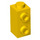 LEGO Geel Steen 1 x 1 x 1.6 met Twee Studs aan de zijkant (32952)