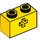 LEGO Yellow Brick 1 x 2 with Axle Hole (&#039;+&#039; Opening and Bottom Tube) (31493 / 32064)