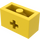 LEGO Gelb Backstein 1 x 2 mit Achse Loch („+“ Öffnung und Unterrohr) (31493 / 32064)