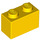LEGO Gelb Backstein 1 x 2 mit Unterrohr (3004 / 93792)