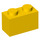 LEGO Geel Steen 1 x 2 met buis aan de onderzijde (3004 / 93792)