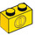 LEGO Geel Steen 1 x 2 met Coin met buis aan de onderzijde (3004 / 76891)