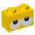 LEGO Yellow Brick 1 x 2 with Eyes with Bottom Tube (3004 / 94649)