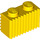 LEGO Gelb Backstein 1 x 2 mit Gitter (2877)