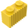 LEGO Gelb Backstein 1 x 2 mit Gitter (2877)