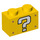 LEGO Gelb Backstein 1 x 2 mit Question Mark mit Unterrohr (3004 / 79542)