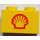 LEGO Žlutá Kostka 1 x 2 s Shell logo (Malý) (3004)