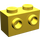 LEGO Jaune Brique 1 x 2 avec Goujons sur Côtés opposés (52107)