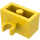 LEGO Gelb Backstein 1 x 2 mit Vertikale Clip (O-Clip öffnen) (42925 / 95820)