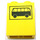 LEGO Yellow Brick 1 x 2 x 2 with Black Bus and Frame Pattern with Inside Axle Holder (3245)