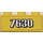 LEGO Geel Steen 1 x 3 met 7630 Sticker (3622)