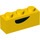 LEGO Yellow Brick 1 x 3 with Black semi-circle (3622 / 52594)