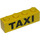 LEGO Жовтий Цегла 1 x 4 з чорний &quot;TAXI&quot; (3010)