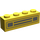 LEGO Jaune Brique 1 x 4 avec Chrome Argent Auto Grille et Headlights (Imprimé) (3010 / 6146)