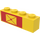 LEGO Jaune Brique 1 x 4 avec Mail Envelope , outline La gauche (3010)