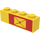 LEGO Jaune Brique 1 x 4 avec Mail Envelope , outline Droite (3010)