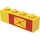 LEGO Yellow Brick 1 x 4 with Mail Envelope , outline right (3010)