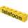 LEGO Yellow Brick 1 x 6 with &#039;telefoon&#039; Sticker (3009)