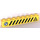 LEGO Yellow Brick 1 x 8 with Yellow and Black Danger Stripes, Rocket left Sticker (3008)
