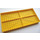 LEGO Yellow Brick 10 x 20 without Bottom Tubes, with 4 Side Supports and &#039;+&#039; Cross Support (Early Baseplate)