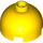 LEGO Yellow Brick 2 x 2 Round with Dome Top (Hollow Stud, Axle Holder) (3262 / 30367)