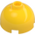 LEGO Yellow Brick 2 x 2 Round with Dome Top (Safety Stud, Axle Holder) (3262 / 30367)