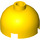 LEGO Gelb Backstein 2 x 2 Runden mit Dome oben (Sicherheitsbolzen ohne Achshalter) (30367)