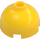 LEGO Yellow Brick 2 x 2 Round with Dome Top (with Axle Holder) (3262 / 30367)