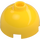 LEGO Yellow Brick 2 x 2 Round with Dome Top (with Axle Holder) (3262 / 30367)