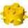 LEGO Geel Steen 2 x 2 Ronde met Spikes (27266)