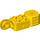 LEGO Geel Steen 2 x 2 met As Gat, Verticaal Scharnier Joint, en Fist (47431)