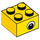 LEGO Yellow Brick 2 x 2 with Eye on Both Sides with Dot in Pupil (3003)