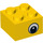 LEGO Gelb Backstein 2 x 2 mit Eye auf Both Sides mit Punkt in Pupille (3003 / 88397)