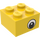 LEGO Yellow Brick 2 x 2 with Eye on Both Sides with Dot in Pupil (3003 / 88397)