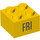 LEGO Yellow Brick 2 x 2 with &#039;FRI&#039; (14804 / 97632)