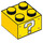 LEGO Gelb Backstein 2 x 2 mit Weiß Question Mark auf 2 Sides (3003 / 69087)